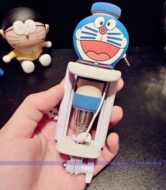 Селфи-палки - Палка для селфи проводной монопод Doraemon