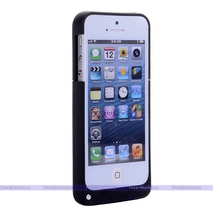 Чехлы-аккумуляторы - Чехол-аккумулятор для iPhone 5/5s 3200 mAh чёрный