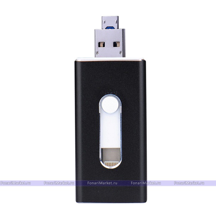 Флешки i-FlashDrive - USB i-FlashDrive HD для iPhone и iPad 64GB чёрный