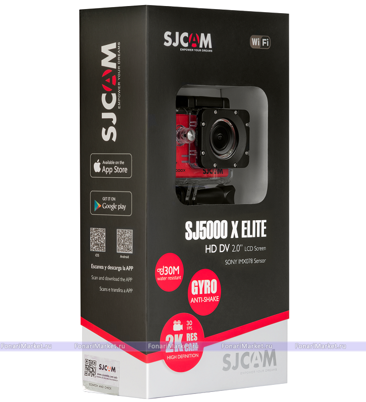 Товары для одностраничников - Экшн камера SJCAM SJ5000x Elite WiFi Edition