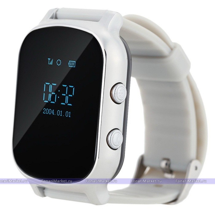 Детские часы-телефон - Умные часы-телефон Smart Watch T58 серебристые