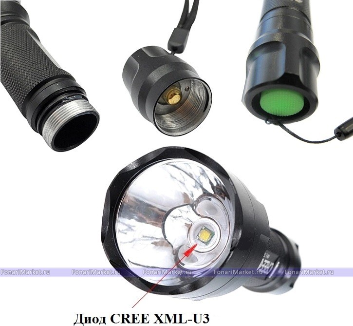 Ручные фонари - Фонарь UltraFire C8 XM-L U3