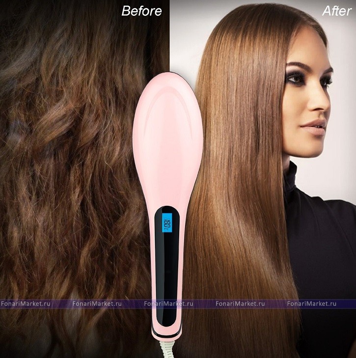 Женские товары - Выпрямитель волос Fast Hair Straightener Расческа HQT-906