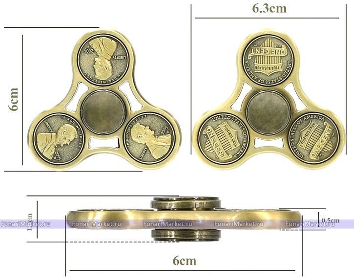 Спиннеры - Спиннер Монеты металлический Коллекционный