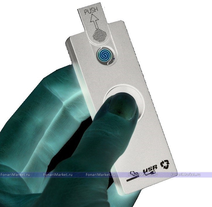 Спиннеры - Спиннер-Зажигалка USB пластик Белый