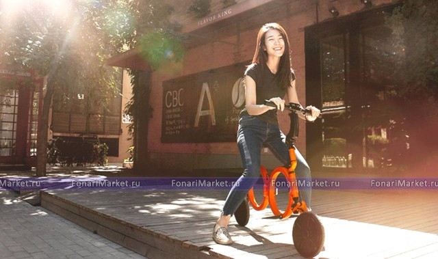 Электрический скутер - Электрический скутер складной DOUNA K1 Оранжевый