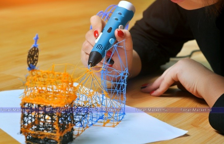 Детские товары - 3D ручка с LCD экраном RP100B (оригинал)