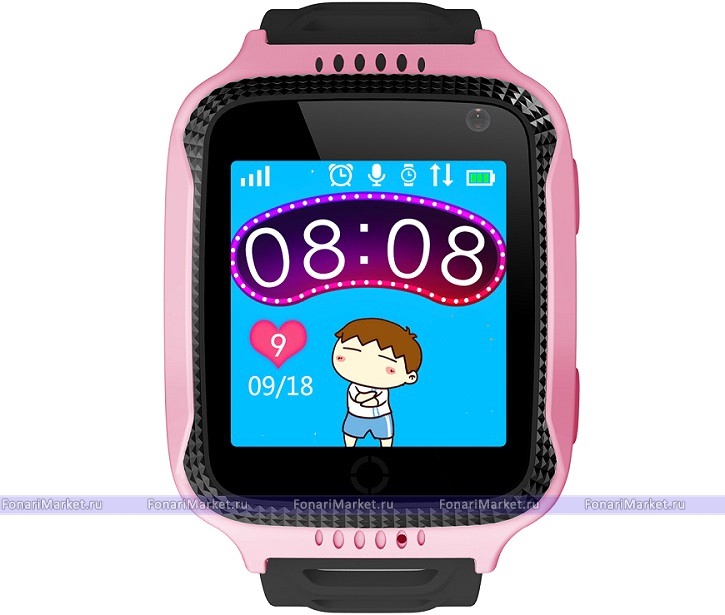 Детские часы-телефон - Детские часы-телефон Smart Baby Watch T7 розовые