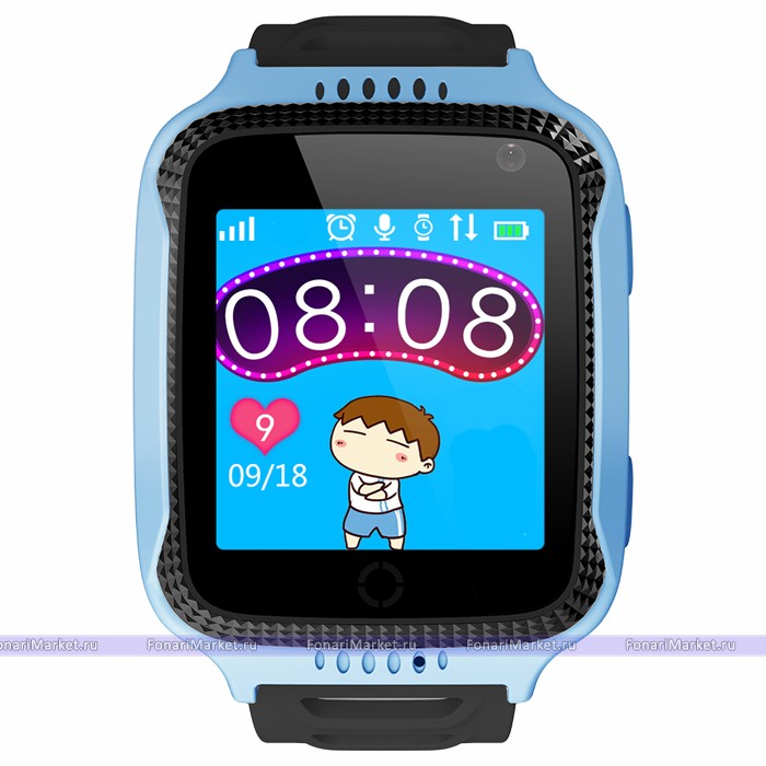 Детские часы-телефон - Детские часы-телефон Smart Baby Watch T7 синие