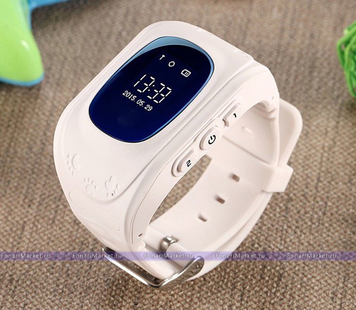 Детские часы-телефон - Детские часы-телефон Smart Baby Watch Q50 белые