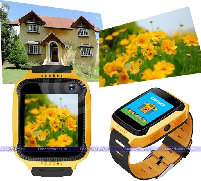 Детские часы-телефон - Детские часы-телефон Smart Baby Watch T7 жёлтые