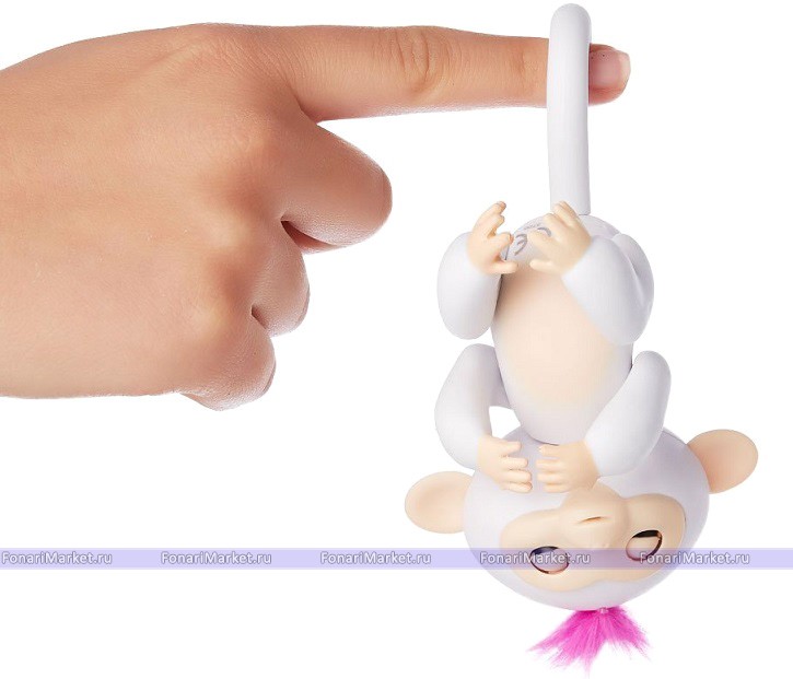 Детские товары - WowWee Fingerlings Monkey Интерактивная обезьянка - Белая