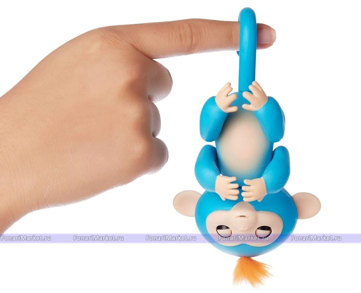 Детские товары - WowWee Fingerlings Monkey Интерактивная обезьянка - Синяя