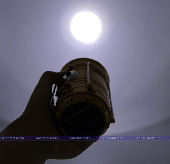 Кемпинговые фонари - Кемпинговый фонарик HS-5900T на солнечной батарее