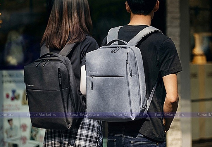 Рюкзаки Xiaomi - Рюкзак Xiaomi Mi Minimalist Urban Backpack Dark Grey