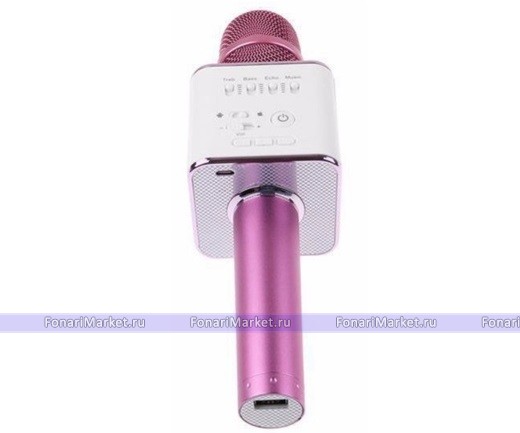 Караоке микрофоны - Караоке микрофон Tuxun Q9 Розовый