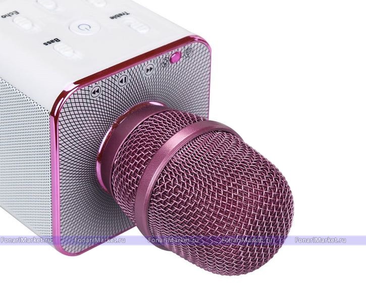 Караоке микрофоны - Караоке микрофон Tuxun Q7 Розовый