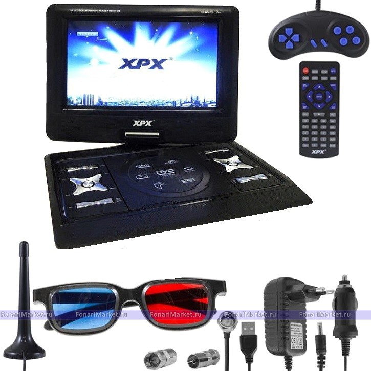 Портативные DVD плееры - Портативный DVD плеер c TV тюнером XPX EA-1049D