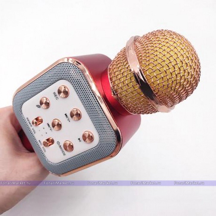 Караоке микрофоны - Караоке микрофон Tuxun WS-1818 Красный