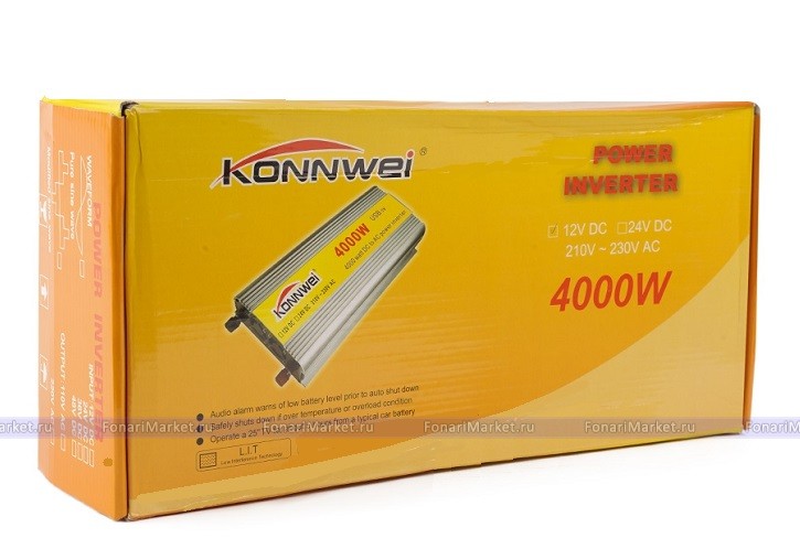 Инверторы - Автомобильный инвертор Konnwei 4000W