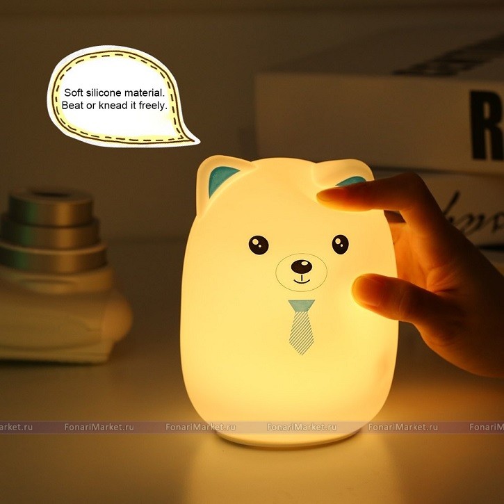 Детские товары - Светильник Медведь силиконовый Bud Bear Silicon Lamp