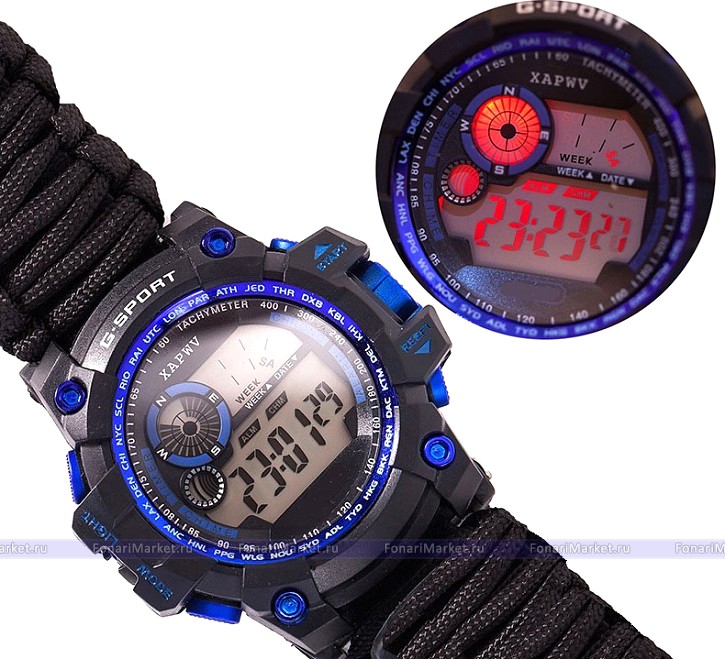 Наручные часы - Часы G-Sport браслет из паракорда