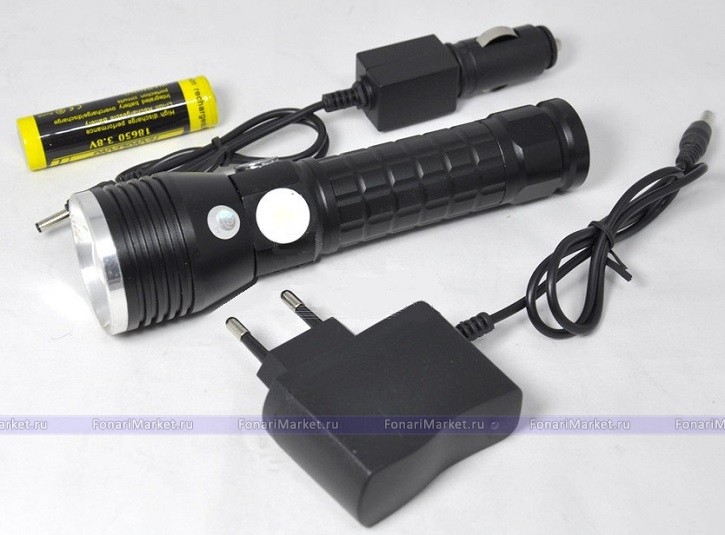 Ручные фонари - Аккумуляторный фонарь Police YY-1701-T6 + COB Магнит