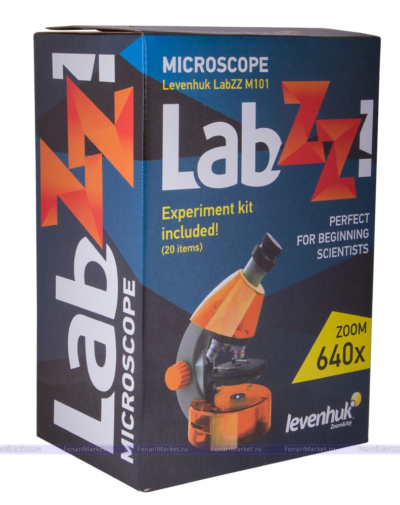 Микроскопы Levenhuk - Микроскоп Levenhuk LabZZ M101 Orange/Апельсин