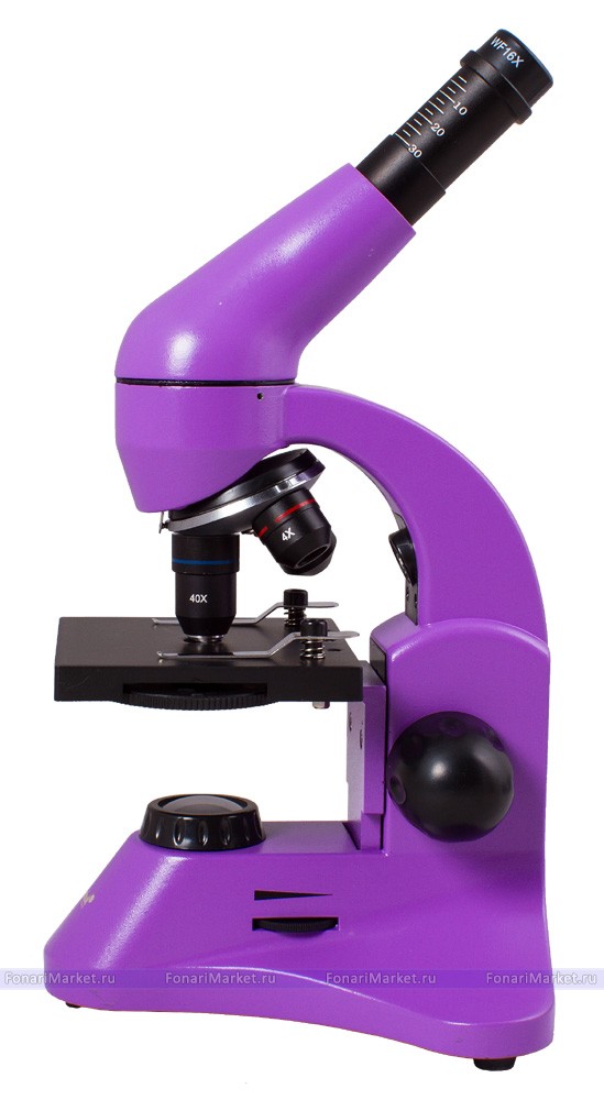 Микроскопы Levenhuk - Микроскоп Levenhuk Rainbow 50L PLUS Amethyst/Аметист
