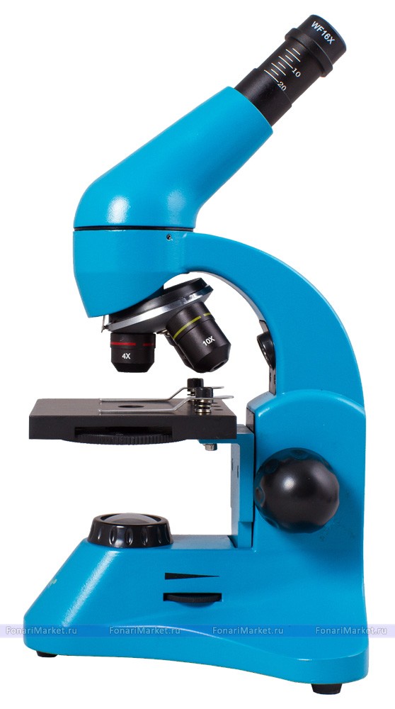 Микроскопы Levenhuk - Микроскоп Levenhuk Rainbow 50L PLUS Azure/Лазурь