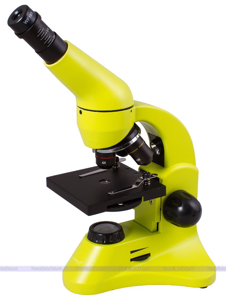 Микроскопы Levenhuk - Микроскоп Levenhuk Rainbow 50L PLUS Lime/Лайм