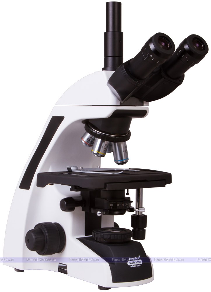 Микроскопы Levenhuk - Микроскоп Levenhuk MED 1000T, тринокулярный
