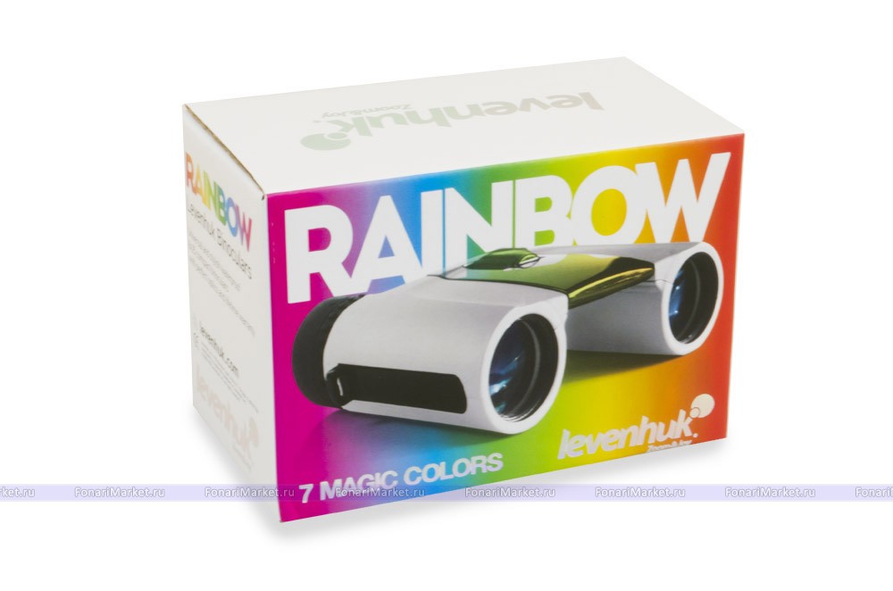 Бинокли Levenhuk - Бинокль Levenhuk Rainbow 8x25 White