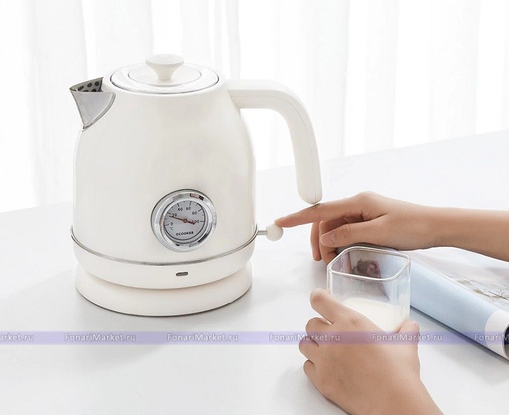 Чайники и термосы Xiaomi - Чайник с датчиком температуры Xiaomi Qcooker Electric Kettle