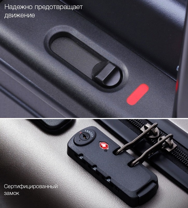 Чемоданы Xiaomi - Чемодан Xiaomi 90 Points Seven Bar Suitcase 20'' 33 литра