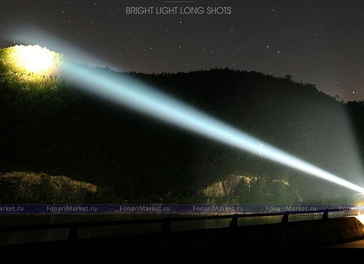 Ручные фонари - Дальнобойный фонарь Super Bright P70