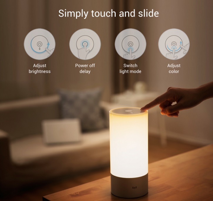 Умный свет Xiaomi - Умная лампа - Ночник Xiaomi Yeelight Bedside Lamp Золотистая