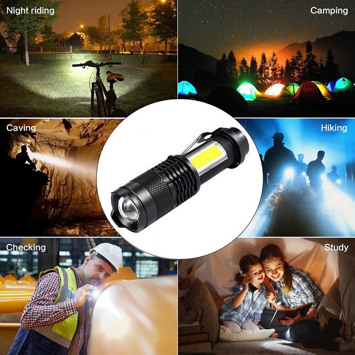 Ручные фонари - Аккумуляторный фонарик Bailong BL-525 COB + USB