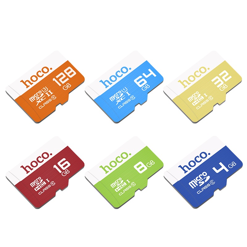 Карты памяти MicroSD - Высокоскоростная TF карта памяти Hoco micro-SD 128GB