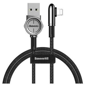 Кабели Baseus - Baseus Exciting Mobile Game Cable USB For iP 2.4A 1m Black