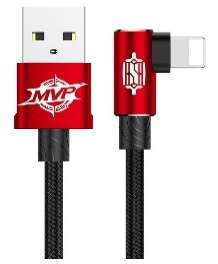 Кабели Baseus - Baseus MVP Elbow Type Cable USB For IP 2A 1M Red