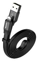Кабели Baseus - Baseus Nimble Portable Cable For Apple 23CM Black + Red