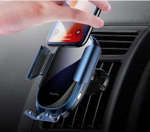 Автомобильные держатели Baseus - Baseus Smart Car Mount Cell Phone Holder Blue