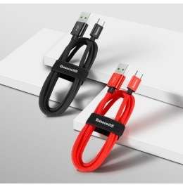 Кабели Baseus - Baseus double fast charging USB cable USB For Type-C 5A 1M Red