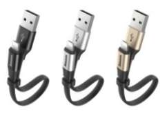 Кабели Baseus - Baseus Two-in-one Portable Cable（Android/iOS）Silver