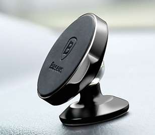 Автомобильные держатели Baseus - Baseus Small Ears Series Vertical Magnetic Bracket（Genuine Leather Type）Black