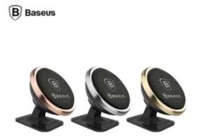 Автомобильные держатели Baseus - Baseus 360-degree Rotation Magnetic Mount Holder (Paste type) Luxury Gold