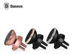 Автомобильные держатели Baseus - Baseus 360-degree Rotation Magnetic Car Air Vent Mount Holder Silver