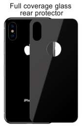 Защитные стекла Baseus - Baseus Full coverage curved tempered glass rear protector For iP XR 6.1inch Black