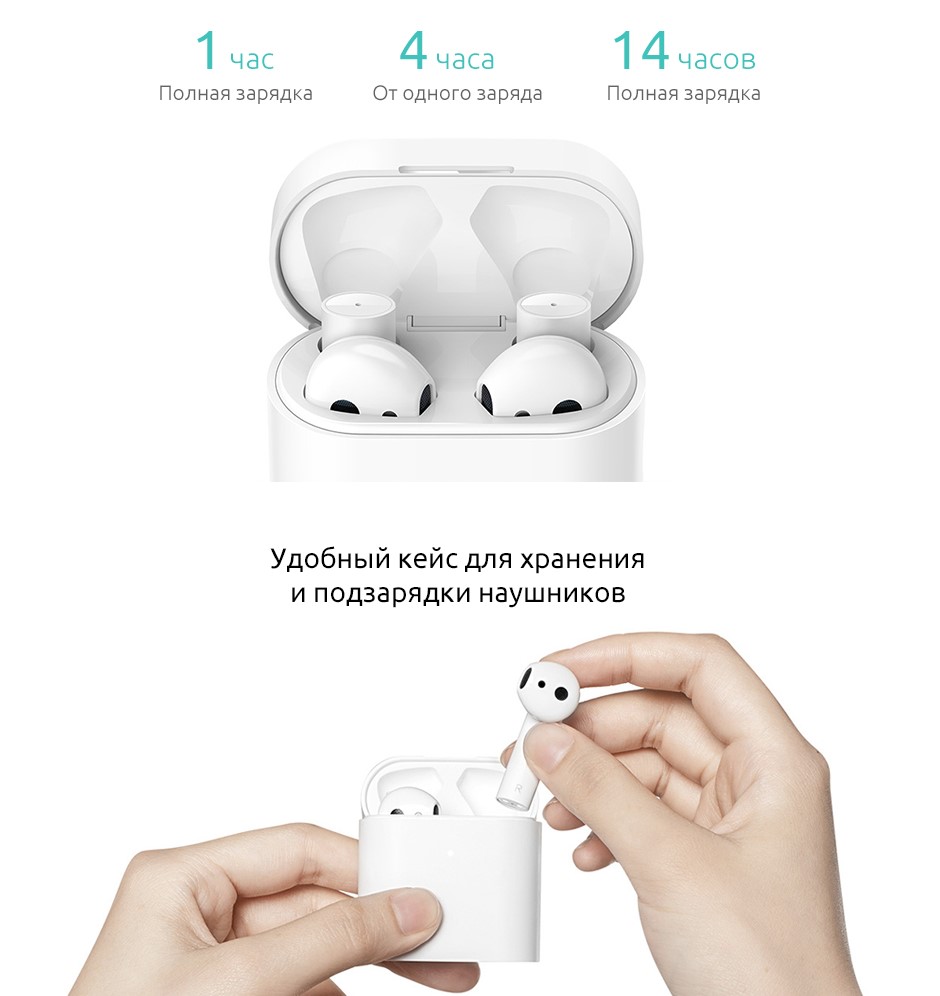 Цена по запросу - Беспроводные наушники Xiaomi Mi True Wireless Earphones Air 2